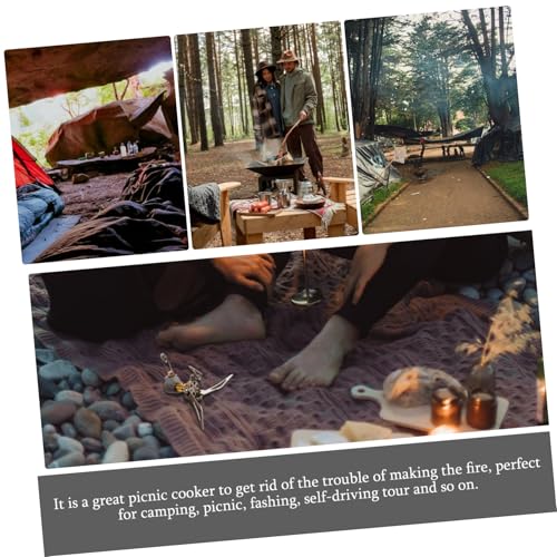 BCOATH Edelstahl Mini Outdoor Gaskocher Tragbar Integrierter Campingkocher Für Picknick Holz Kochgerät BCOATH Edelstahl Mini Outdoor Gaskocher Tragbar Integrierter Campingkocher Für Picknick Holz Kochgerät von BCOATH