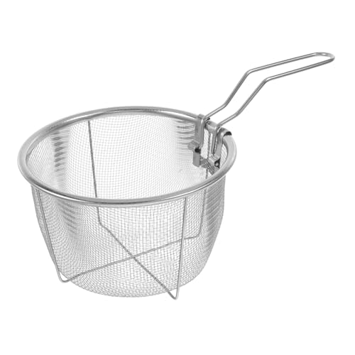BCOATH Faltbarer Frittierkorb aus mit Langem Griff Vielseitiger Küchenhelfer für Pommes Snacks und Platzsparend und Leicht zu Reinigen BCOATH Faltbarer Frittierkorb aus mit Langem Griff Vielseitiger Küchenhelfer für Pommes Snacks und Platzsparend und Leicht zu Reinigen von BCOATH