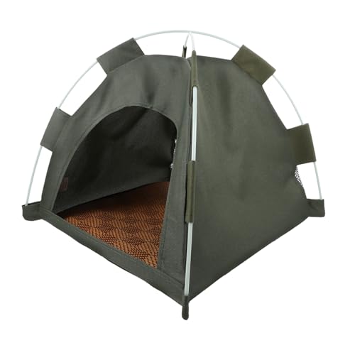 BCOATH Faltbares Haustierzelt für Katzen und Kleine Hunde Atmungsaktives Bequemes Schlafnest Waschbares Indoor Outdoor Katzenhaus Sicherer Rückzugsort Tragbares Campingzubehör von BCOATH