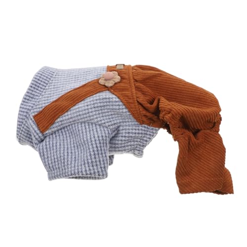 BCOATH Gestreifter Hundebody Overall Hundebekleidung Komfortabel Warm Waschbar Für Festliche Anlässe Valentinstag Weihnachten Party BCOATH Gestreifter Hundebody Overall Hundebekleidung Komfortabel Warm Waschbar Für Festliche Anlässe Valentinstag Weihnachten Party von BCOATH