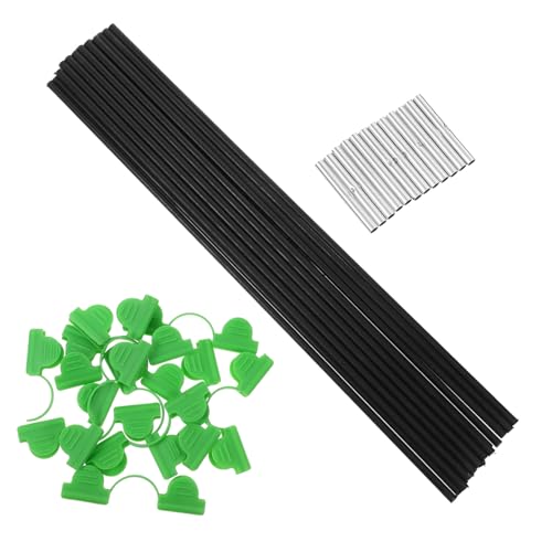 BCOATH Gewächshausbogen Set aus Robusten Fiberglasstäben Verstellbare Höhe Wetterbeständig Vielseitig für Blumen und Gemüse als Tunnelbogen für Hochbeet und Pflanzenschutz von BCOATH
