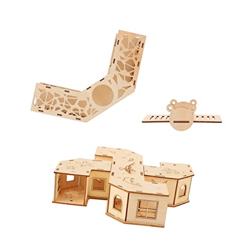 BCOATH Hamster Futtersuche Spielzeug 2pcs Holz Tunnel Bunker Wippe Für Haustier Übung Freizeit BCOATH Hamster Futtersuche Spielzeug 2pcs Holz Tunnel Bunker Wippe Für Haustier Übung Freizeit von BCOATH