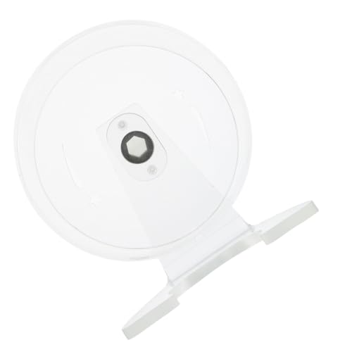 BCOATH Hamster Laufrad Geräuscharmes Transparentes Laufrad mit Ständer Geräuschlos für Mäuse Kleintiere Käfigzubehör Geräuscharmer Hamster Spinner für Kleine Haustiere von BCOATH
