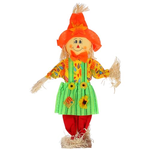 BCOATH Herbstliche Vogelscheuche Deko Für Garten Wiederverwendbare Strohfiguren Für Thanksgiving Und Halloween Stabile Außendekoration Für Terrasse Und Vorgarten BCOATH Herbstliche Vogelscheuche Deko Für Garten Wiederverwendbare Strohfiguren Für Thanksgiving Und Halloween Stabile Außendekoration Für Terrasse Und Vorgarten von BCOATH