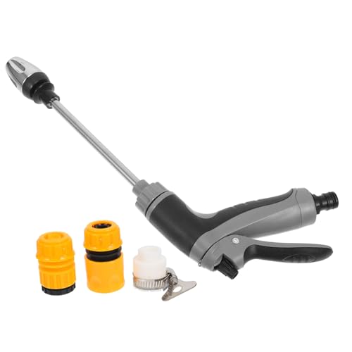 BCOATH Hochdruck Autowasch Sprühdüse mit Langem Griff Verstellbarer Wasserstrahl Verschleißfeste Metallkopf Vielseitig für Garten Bewässerung und Reinigung BCOATH Hochdruck Autowasch Sprühdüse mit Langem Griff Verstellbarer Wasserstrahl Verschleißfeste Metallkopf Vielseitig für Garten Bewässerung und Reinigung von BCOATH