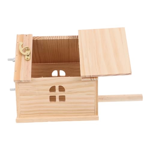 BCOATH Holz Nistkasten für Wellensittiche Brutkasten aus Natürlichem Holz Stilvolles Vogelhaus für Zucht und Aufzucht für Papageien und Wildvögel Gemütliche Umgebung für Vögel BCOATH Holz Nistkasten für Wellensittiche Brutkasten aus Natürlichem Holz Stilvolles Vogelhaus für Zucht und Aufzucht für Papageien und Wildvögel Gemütliche Umgebung für Vögel von BCOATH