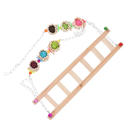 BCOATH Hühnerschaukel aus Natürlichem Holz Robustes Hühnerspielzeug mit Leiter Klettergerüst und Sitzstange für Haustierhühner Spielerisches Vogelzubehör zur Zufällige Farbe BCOATH Hühnerschaukel aus Natürlichem Holz Robustes Hühnerspielzeug mit Leiter Klettergerüst und Sitzstange für Haustierhühner Spielerisches Vogelzubehör zur Zufällige Farbe von BCOATH