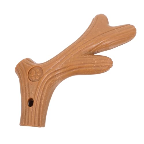 BCOATH Hundekauspielzeug Robust Langlebig aus Naturfaser und Hirschgeweih Klein Interaktiv zur Zahnreinigung und Beschäftigung für Welpen und Kleine Hunde von BCOATH