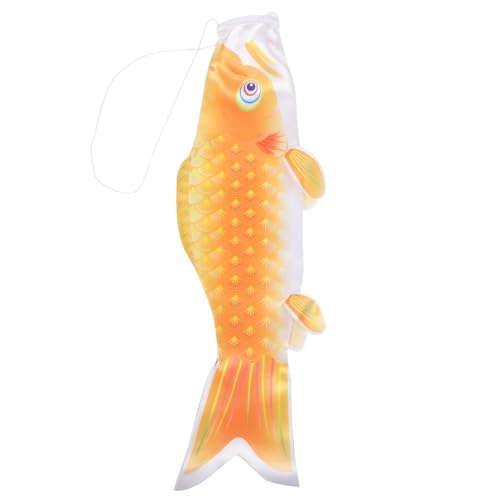 BCOATH Japanische Karpfenfahne Windsack Goldener Fisch Windsock Outdoor Dekoration Gartendeko Windspiel für Garten Terrasse Balkon Wetterfest Traditionelle Japanische Fischflagge zum BCOATH Japanische Karpfenfahne Windsack Goldener Fisch Windsock Outdoor Dekoration Gartendeko Windspiel für Garten Terrasse Balkon Wetterfest Traditionelle Japanische Fischflagge zum von BCOATH
