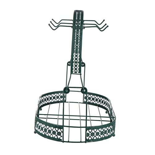 BCOATH Kaffeetassenhalter aus im Europäischen Stil Eleganter Ständer für Teesets und Tassen für Küchenarbeitsplatten und Schränke Grün ohne Tassen und Unterteller von BCOATH