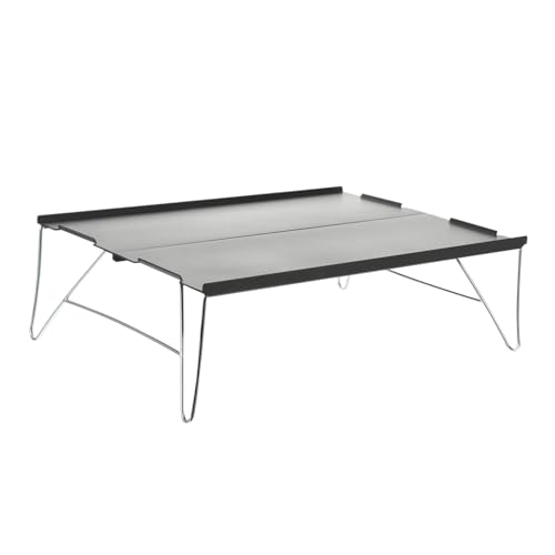 BCOATH Leichter Faltbarer Aluminium Campingtisch mit Hoher Tragfähigkeit Platzsparend und Tragbar für Outdoor Picknick Camping Strand und Garten Robustes Design für Vielseitigen Einsatz von BCOATH
