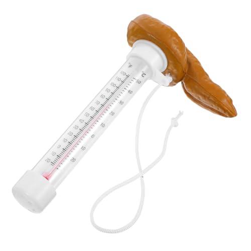 BCOATH Lustiges Schwimmendes Poolthermometer in Kacka-form Einfach Ablesbar Wetterbeständig Farbecht für Schwimmbäder Whirlbäder Aquarien und Teiche Perfektes Party-gadget BCOATH Lustiges Schwimmendes Poolthermometer in Kacka-form Einfach Ablesbar Wetterbeständig Farbecht für Schwimmbäder Whirlbäder Aquarien und Teiche Perfektes Party-gadget von BCOATH