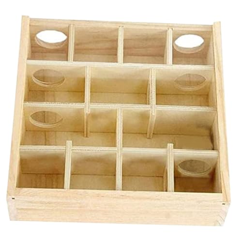 BCOATH Mehrgitter Hamsterlabyrinth aus Natürlichem Holz Verschleißfestes Nagetierspielzeug mit Hohem Sicher für Zwerghamster und Meerschweinchen Interaktives Tunnelsystem für Bewegung BCOATH Mehrgitter Hamsterlabyrinth aus Natürlichem Holz Verschleißfestes Nagetierspielzeug mit Hohem Sicher für Zwerghamster und Meerschweinchen Interaktives Tunnelsystem für Bewegung von BCOATH