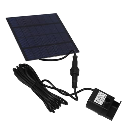 BCOATH Miniatur Solar Teichpumpe für Garten und Vogelbad Flüsterleise Druckverstellbar Energieeffiziente Outdoor Springbrunnenpumpe mit Verschiedenen Fontänenstilen Geeignet für Kleine von BCOATH