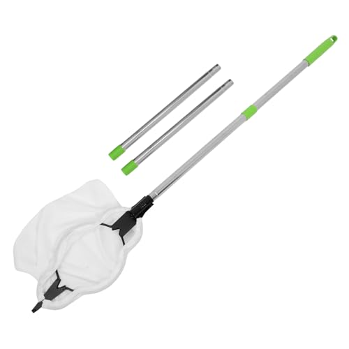 BCOATH Obstpflücker mit Teleskopstiel aus Edelstahl Vielseitiger Apfel Orangenpflücker mit Gepolstertem Korb Klauenförmiger Kopf für Schonende Ernte Einfach Montierbar für Garten und von BCOATH