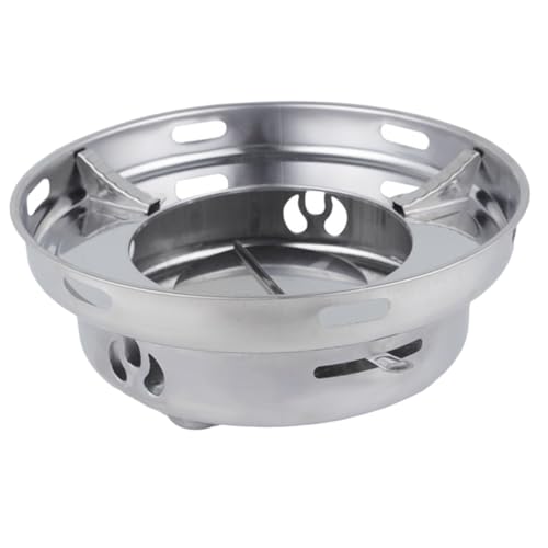 BCOATH Outdoor Minikocher Kocher Campingkocher Minikocher Camping Spirituskocher Brenner Tragbarer Kocher Für Camping Leichter Kochherd Campingheizung Silber Edelstahl von BCOATH