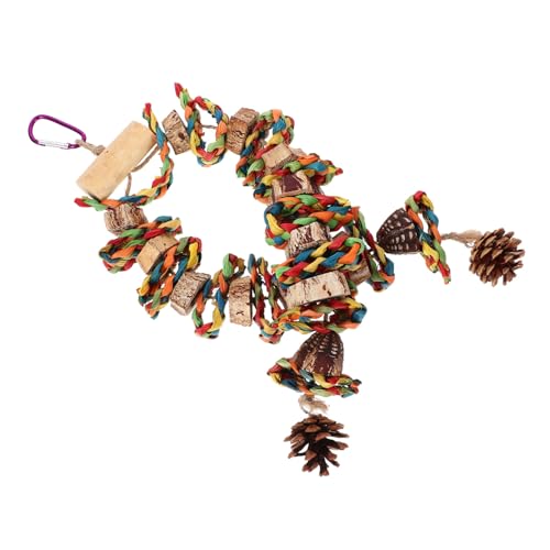 BCOATH Papageienspielzeug zum Aufhängen Natürliches Holz Kauspielzeug für Kleine Vögel Fördert Aktives Kauen und Bewegung Farbenfrohes Vogelspielzeug für Vogelkäfig Zubehör Gesundes BCOATH Papageienspielzeug zum Aufhängen Natürliches Holz Kauspielzeug für Kleine Vögel Fördert Aktives Kauen und Bewegung Farbenfrohes Vogelspielzeug für Vogelkäfig Zubehör Gesundes von BCOATH