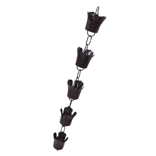 BCOATH Regenkette für Dachrinne Villa Entwässerung Dekorative Garten Regenkette mit Großem Blütenblatt Design Winterfest und Wasserableitung für Außenbereiche BCOATH Regenkette für Dachrinne Villa Entwässerung Dekorative Garten Regenkette mit Großem Blütenblatt Design Winterfest und Wasserableitung für Außenbereiche von BCOATH