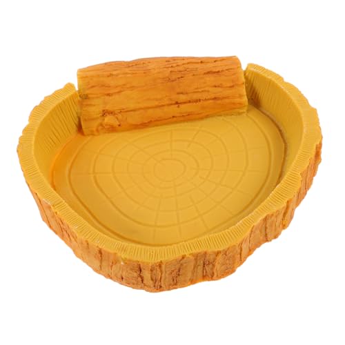 BCOATH Reptilien Wasserschale Futter Trinkbecken für Schildkröten und Eidechsen rutschfest mit ausbruchsicherer Kante Einfach zu Reinigen für Terrarium und Haustierpflege BCOATH Reptilien Wasserschale Futter Trinkbecken für Schildkröten und Eidechsen rutschfest mit ausbruchsicherer Kante Einfach zu Reinigen für Terrarium und Haustierpflege von BCOATH