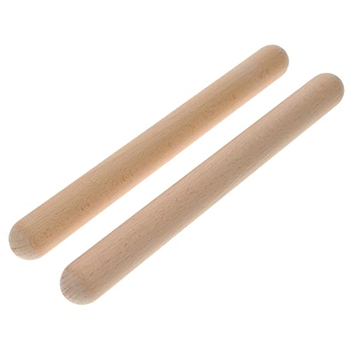 BCOATH 2stücke Holz Percussion Instrumente Für Junge Mädchen Musikalisches Schlaginstrument Aus Natürlicher Hartholzstab Für Frühen Pädagogischen Lehrmittel BCOATH 2stücke Holz Percussion Instrumente Für Junge Mädchen Musikalisches Schlaginstrument Aus Natürlicher Hartholzstab Für Frühen Pädagogischen Lehrmittel von BCOATH