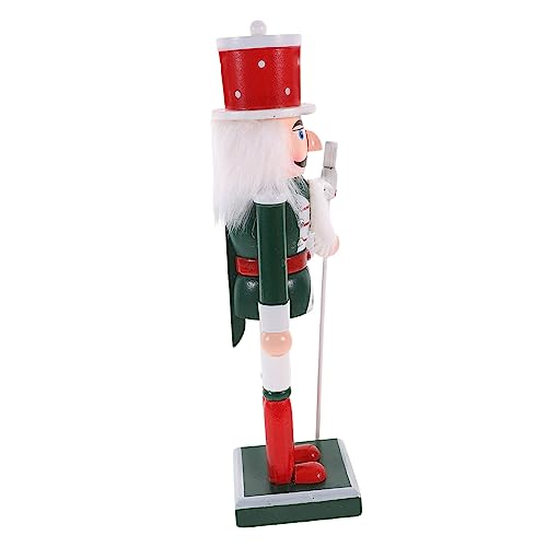 BCOATH Robuster Weihnachtsnussknacker Aus Holz Nussknacker Für Die Feiertage Dekorative Figur Heimdekoration Weihnachtsidee von BCOATH