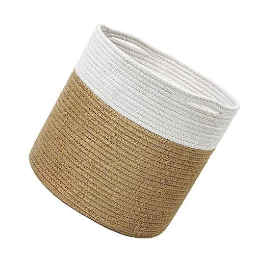 BCOATH Gewebter Blumentopf Mit Zwei Griffen Tragbar Und Leicht Zu Entnehmen Einfacher Blumenkorb Für Zimmerpflanzen Kleinigkeiten Und Aufbewahrung Von Kleidung Lotionen Und Toilettenartik BCOATH Gewebter Blumentopf Mit Zwei Griffen Tragbar Und Leicht Zu Entnehmen Einfacher Blumenkorb Für Zimmerpflanzen Kleinigkeiten Und Aufbewahrung Von Kleidung Lotionen Und Toilettenartik von BCOATH