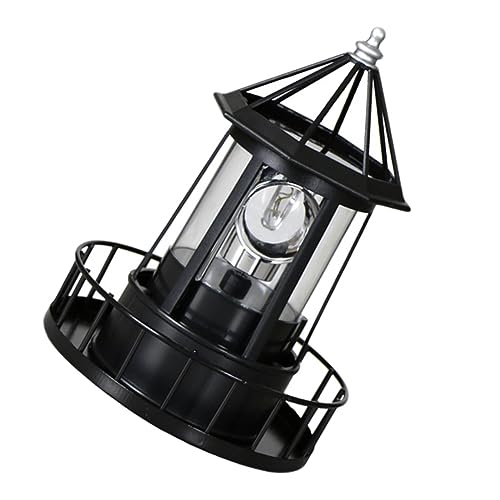 BCOATH Solar-leuchtturm-lampe Drehbar Solarbetrieben Für Den Garten Dekorativ Für Den Außenbereich Stand-alone von BCOATH