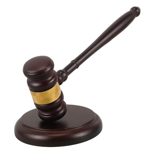 BCOATH Solider Richterhammer aus Holz mit Klangblock Langlebiger Auktionshammer für Gericht Auktionen und Zeremonien für Richter Anwälte Auktionatoren und Studenten BCOATH Solider Richterhammer aus Holz mit Klangblock Langlebiger Auktionshammer für Gericht Auktionen und Zeremonien für Richter Anwälte Auktionatoren und Studenten von BCOATH
