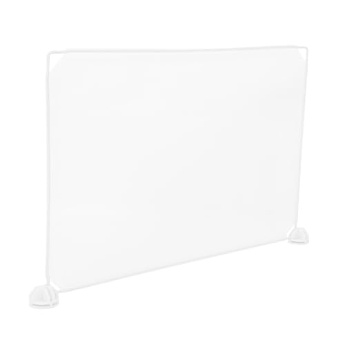 BCOATH Transparente Trennwand für Schreibtisch mit Stabilem Sockel Faltbares Sneeze Guard Panel für Privacy Shield an Schülertischen und Arbeitsflächen Universeller Niesschutz von BCOATH