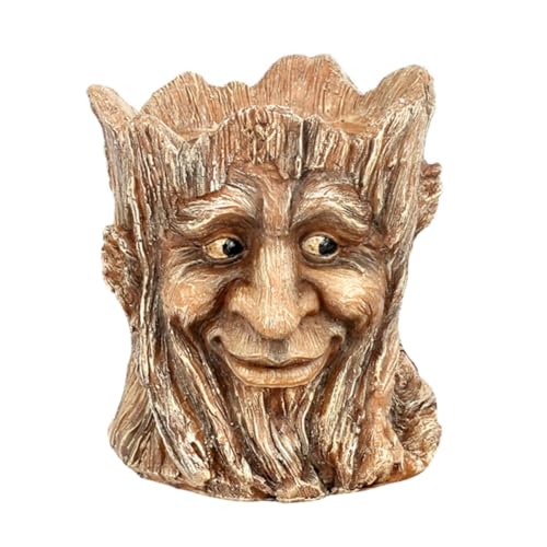 BCOATH Vintage Blumentopf aus Langlebigem Harz Kreativer Sukkulenten pflanzkübel Dekoratives Pflanzengefäß für Kakteen und Kleine Pflanzen für Wohnzimmer und Büro von BCOATH