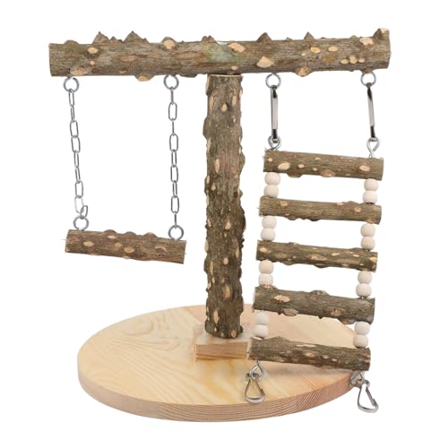 BCOATH Vogel Spielstand Holz Kletterleiter Papagei Spielplatz Mehrschichtig für Wellensittiche Nymphensittiche und Kleine Vögel Balancefördernd Tischstand für Interaktive Haustierhaltung BCOATH Vogel Spielstand Holz Kletterleiter Papagei Spielplatz Mehrschichtig für Wellensittiche Nymphensittiche und Kleine Vögel Balancefördernd Tischstand für Interaktive Haustierhaltung von BCOATH