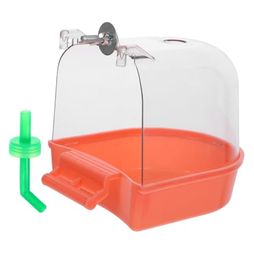BCOATH Vogelwanne für Käfig mit Auslaufschutz Wiederverwendbare Badewanne für Wellensittiche und Papageien Sicherer Sand und Wasserduschebehälter mit Glatten Kanten Praktisches Vogelbad BCOATH Vogelwanne für Käfig mit Auslaufschutz Wiederverwendbare Badewanne für Wellensittiche und Papageien Sicherer Sand und Wasserduschebehälter mit Glatten Kanten Praktisches Vogelbad von BCOATH