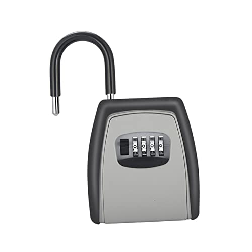 BCOATH Wandmontierte Schlüssel Safe Box mit Stelligem Zahlenschloss Tragbare Schlüsselaufbewahrung und Rostfrei für Notfälle und Tägliche Nutzung von BCOATH