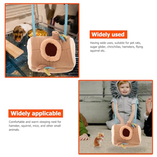 BCOATH Warmes Baumwoll kleintierbett Stumpf Nest für Hamster und Meerschweinchen Kuschelhöhle für Schlaf und Versteck Komfortabel und Vielseitig für Kleine Haustiere im Winter BCOATH Warmes Baumwoll kleintierbett Stumpf Nest für Hamster und Meerschweinchen Kuschelhöhle für Schlaf und Versteck Komfortabel und Vielseitig für Kleine Haustiere im Winter von BCOATH