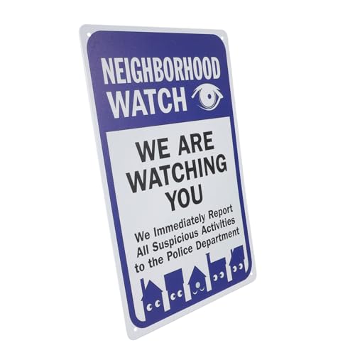 BCOATH Warnschild We Are Watching You aus Retro Caution Sign für Haus Gartensicherheit Wetterfestes Nachbarschaftsschutzschild mit Vorgebohrten Löchern zur Einfachen Befestigung BCOATH Warnschild We Are Watching You aus Retro Caution Sign für Haus Gartensicherheit Wetterfestes Nachbarschaftsschutzschild mit Vorgebohrten Löchern zur Einfachen Befestigung von BCOATH