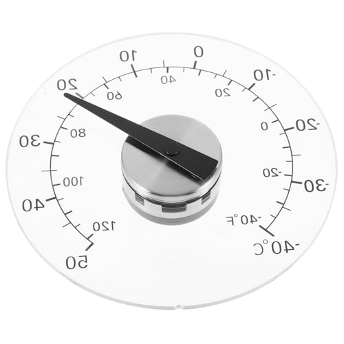 BCOATH Wasserfestes Raumthermometer mit Klebendem Fensterdesign Präzises Temperaturmessgerät für Innenbereiche für Garage Babyzimmer Gewächshaus und Sauna Praktisch und Leicht BCOATH Wasserfestes Raumthermometer mit Klebendem Fensterdesign Präzises Temperaturmessgerät für Innenbereiche für Garage Babyzimmer Gewächshaus und Sauna Praktisch und Leicht von BCOATH