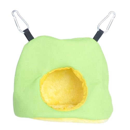 BCOATH Weiches Dickes Vogelhängematten Bett aus Warmes Kuschelnest für Papageien Winter Nest mit Plüsch Futter Handliches Vogelbett in Zufälliger Farbe für Kalte Nächte Zufällige Farbe von BCOATH