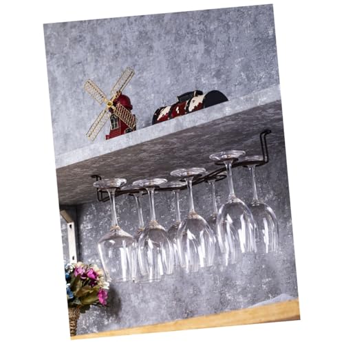 BCOATH Weinglashalter aus Metall Wandmontage Hängendes Weinglasregal Umgedrehtes Glasgestell Stabiler Halter für Zuhause Bar Restaurant Antike Bronzeoptik BCOATH Weinglashalter aus Metall Wandmontage Hängendes Weinglasregal Umgedrehtes Glasgestell Stabiler Halter für Zuhause Bar Restaurant Antike Bronzeoptik von BCOATH