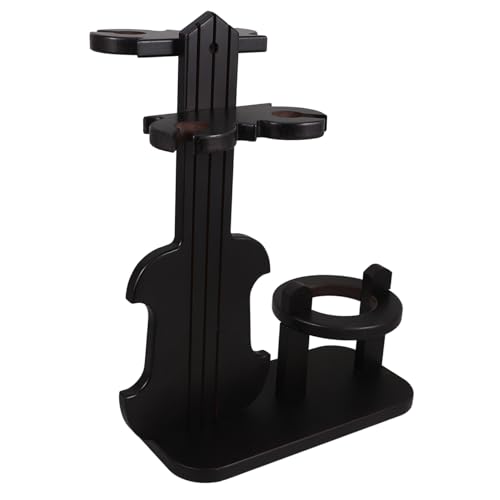 BCOATH Weinregal Holz Flaschenhalter Violin Form Weinglashalter Tischplatte Platzsparend Robust Für Zuhause Bar Küche von BCOATH