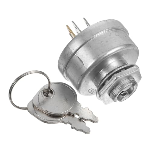 BCOATH Zündschalter Ersatz für Rasenmäher Startschalter mit Schlüssel Einfache Installation Stabile Konstruktion Langlebiger Motorzündschalter Kompatibel von BCOATH