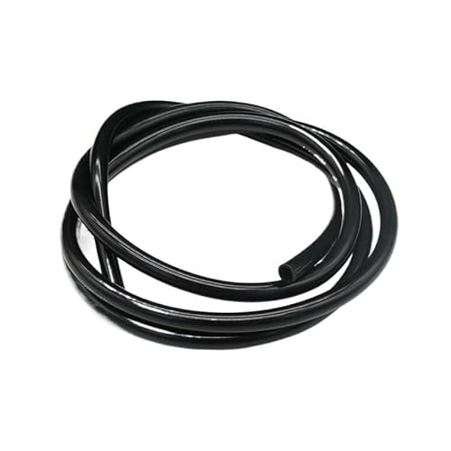 BCOMFY 1 m Langer, lebensmittelechter schwarzer Silikonkautschukschlauch, ID 0,5, 1, 2, 3, 4, 5, 6, 7, 8, 9, 10, 12, 14, 16, 18, 20, 25, 32 mm, Flexibler, ungiftiger Silikonschlauch(ID 8mm x 12mm OD) von BCOMFY