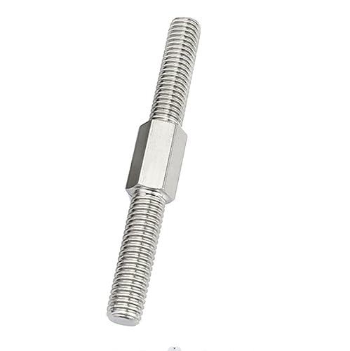 BCOMFY M12 Links- und Rechtsgewinde Doppelende Gewindestange Positive und Negative Gewindestange Stehbolzen Schraube Edelstahl 304(M12x70mm-1pcs) von BCOMFY