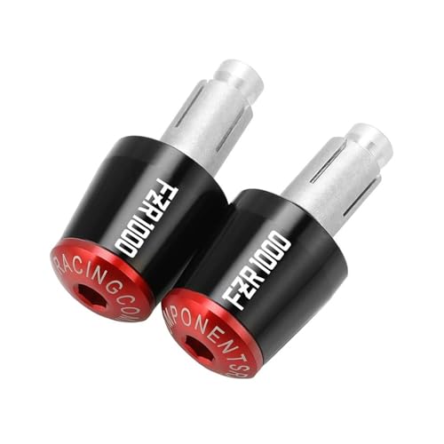 BCOTNHZT Motorrad Lenkerenden FÜR Yamaha FZR600 FZR750R FZR1000 FZR1000 750R 2023 Lenker Getriebe Ausgewogene Stecker Slider Griff Bar Kappe End Stecker(ROT) von BCOTNHZT