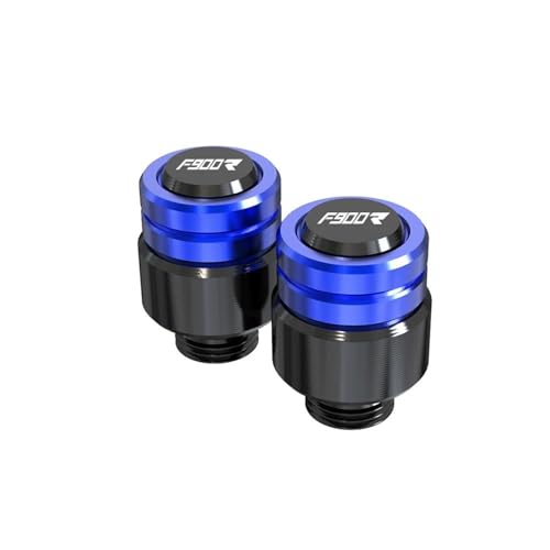 Für B F900R 2019 2020 2021 2022 2023 M10X1.25 CNC Aluminium Motorrad Rückspiegel Loch Kappe Abdeckkappe Deckel(BLAU) von BCOTNHZT