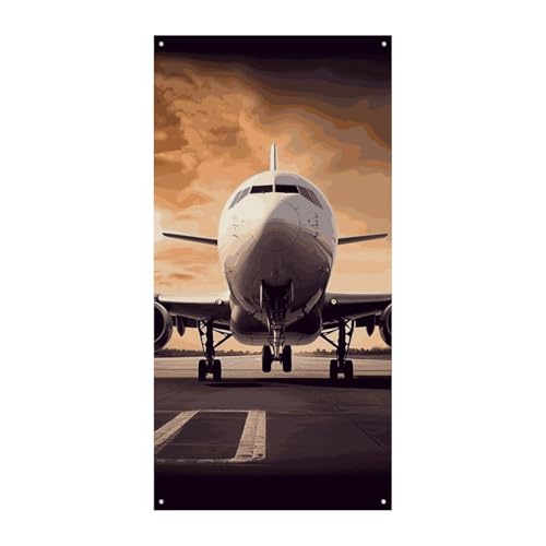 Flugzeugtürabdeckung, Frühling Sommer, hängende Flagge, Veranda, Schild, Outdoor, saisonale Ferienhof-Dekoration für Haustür und Veranda von BCSRVCE
