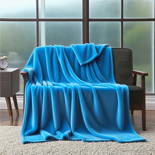 Wohndecke 80 x 90 cm Warm Und Leicht Wohn-Kuscheldecken für Wohnzimmer, Throw Blanket Wide Use, Himmelblau von BCXDUOMI