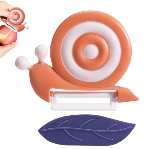 Sparschäler Schnecke, Tragbar Sparschäler Kinder, Handheld Apfelschäler, Keramik Kinderschäler, Schnecke Keramik Schälmesser, Spargelschäler Gemüseschäler, Kartoffelschäler, Universalschäler von BCYSNR
