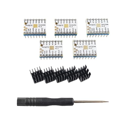 BCZAMD 3D Drucker Upgraded Teil FYSETC TMC2208 V1.2 5PCS: Schrittmotortreiber Stepstick Modul Quiet Screwdriver - UART Mode Heatsink für Ram1.4 SKR MKS GEN Ramps Control MegaS X Motherboard BCZAMD 3D Drucker Upgraded Teil FYSETC TMC2208 V1.2 5PCS: Schrittmotortreiber Stepstick Modul Quiet Screwdriver - UART Mode Heatsink für Ram1.4 SKR MKS GEN Ramps Control MegaS X Motherboard von BCZAMD