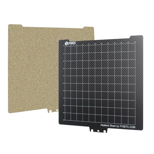 BCZAMD Adventure4 Pro 3D Drucker Plattform 266×245mm Federstahlplatte: Dual Sides Coating Textured PEI und Glatte PET Oberfläche Flexible Build Sheet Nicht enthalten Magntic Aufkleber von BCZAMD