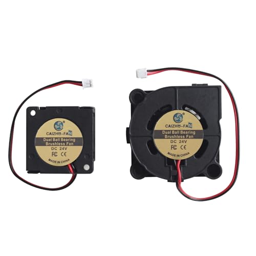 BCZAMD Elego Neptune4 Pro Plus 3D Drucker 3010 4015 Lüfter: 24V DC Original Hotend Brushless Dual Ball Bearing Turbo Fan Replacement für Neptun4 Pro Plus Extruder Hot End Project Druckkopf von BCZAMD